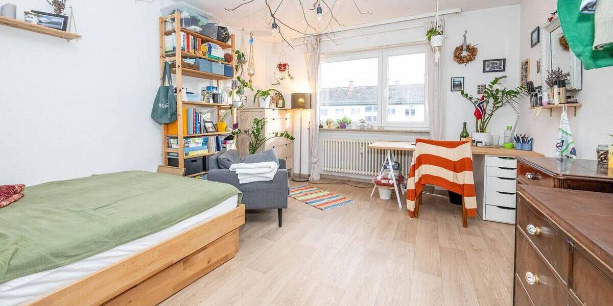 Etagenwohnung Freiburg Herdern - 4 Zimmer, 89 m&sup2;, 450.000&euro; | Angebot:26502704