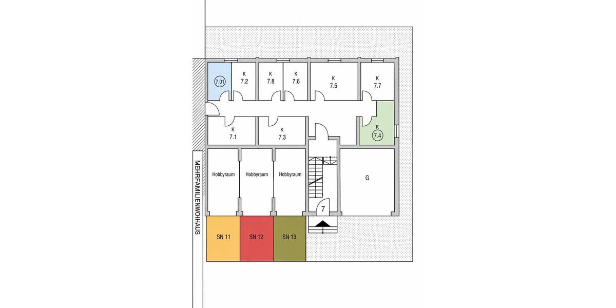 Etagenwohnung Freiburg im Breisgau Brühl - 2 Zimmer, 62 m&sup2;, 292.000&euro; | Angebot:26548032