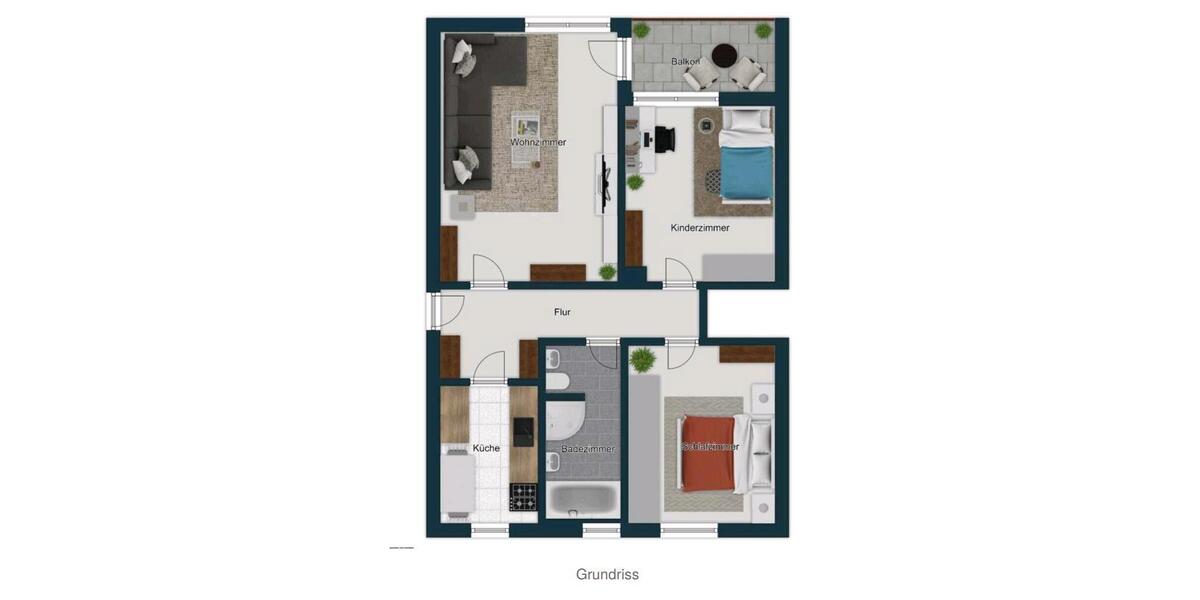 Etagenwohnung Freiburg im Breisgau Betzenhausen - 3 Zimmer, 78 m&sup2;, 330.000&euro; | Angebot:27248642