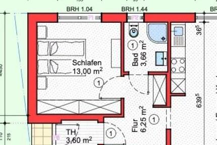 Wohnung Rheinhausen - 2 Zimmer, 50 m&sup2;, 700&euro; | Angebot:27608574