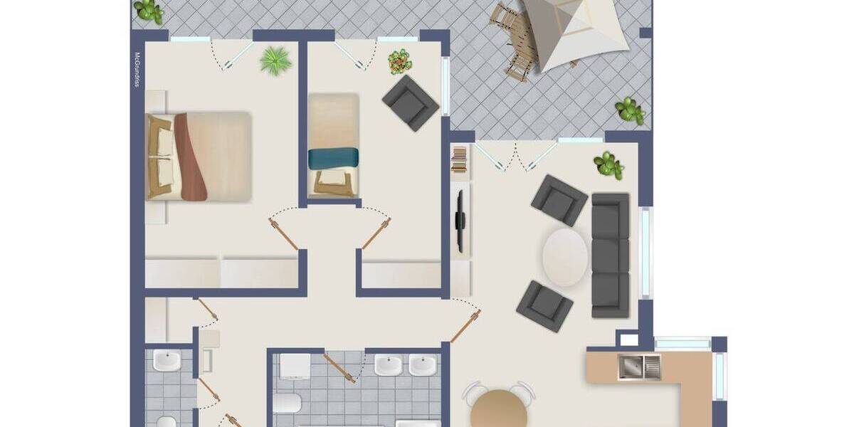 Etagenwohnung Freiburg im Breisgau Littenweiler - 3 Zimmer, 82 m&sup2;, 566.800&euro; | Angebot:26081936