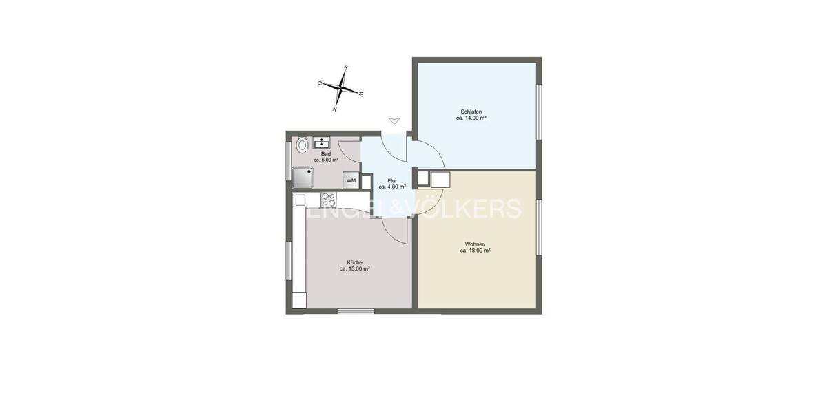 Etagenwohnung Freiburg im Breisgau Ebnet - 2 Zimmer, 56 m&sup2;, 265.000&euro; | Angebot:26094295