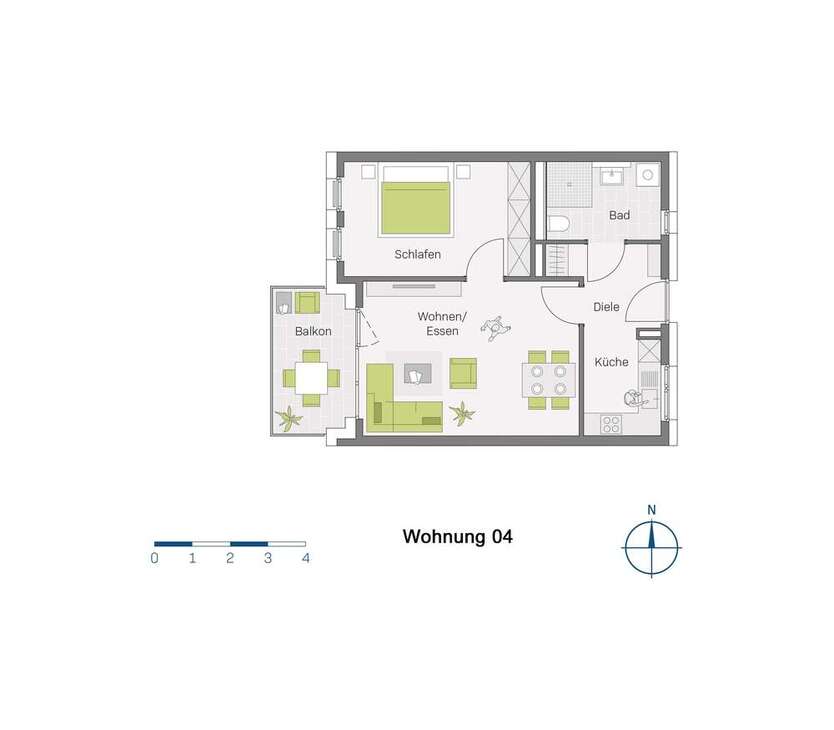 Wohnung zum Kaufen in Müllheim-Niederweiler 328.600 € 59.2 m²