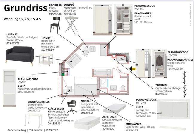 Etagenwohnung Freiburg im Breisgau Altstadt - 1 Zimmer, 23 m&sup2;, 860&euro; | Angebot:24670462