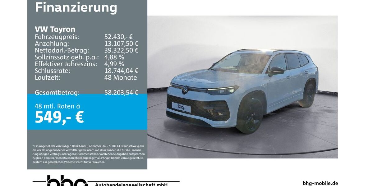 VW Tayron 24.827 km 52.430 € Freiburg 79115