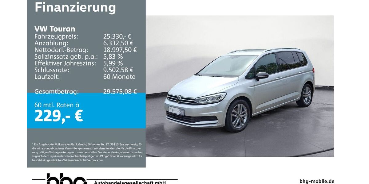 VW Touran 74.348 km 24.360 &euro; Freiburg 79115