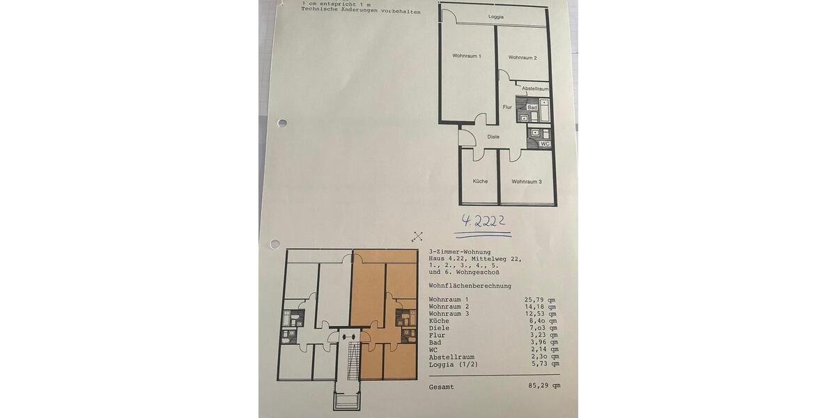 Etagenwohnung Umkirch - 3 Zimmer, 85 m&sup2;, 160.000&euro; | Angebot:26690480