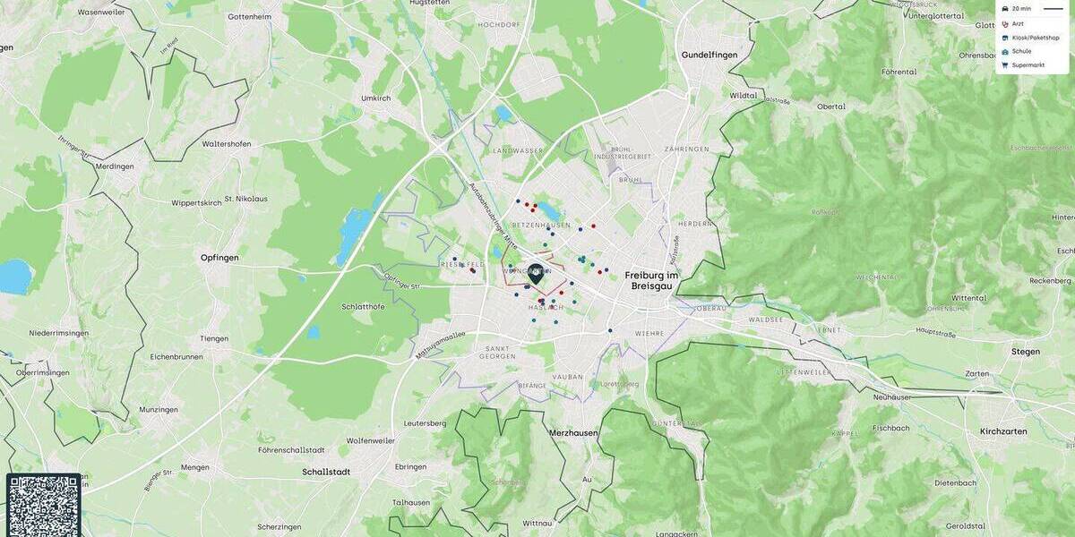 Etagenwohnung Freiburg im Breisgau Weingarten - 3 Zimmer, 87 m&sup2;, 297.000&euro; | Angebot:26318727