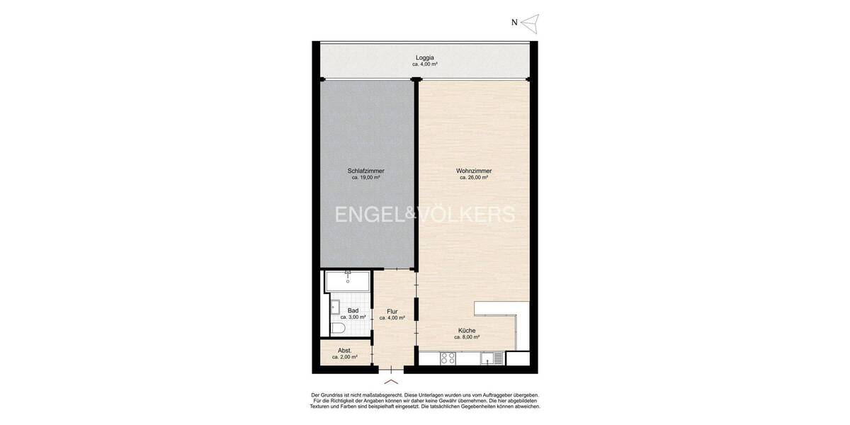 Etagenwohnung Freiburg im Breisgau Landwasser - 2 Zimmer, 66 m&sup2;, 160.000&euro; | Angebot:26277785