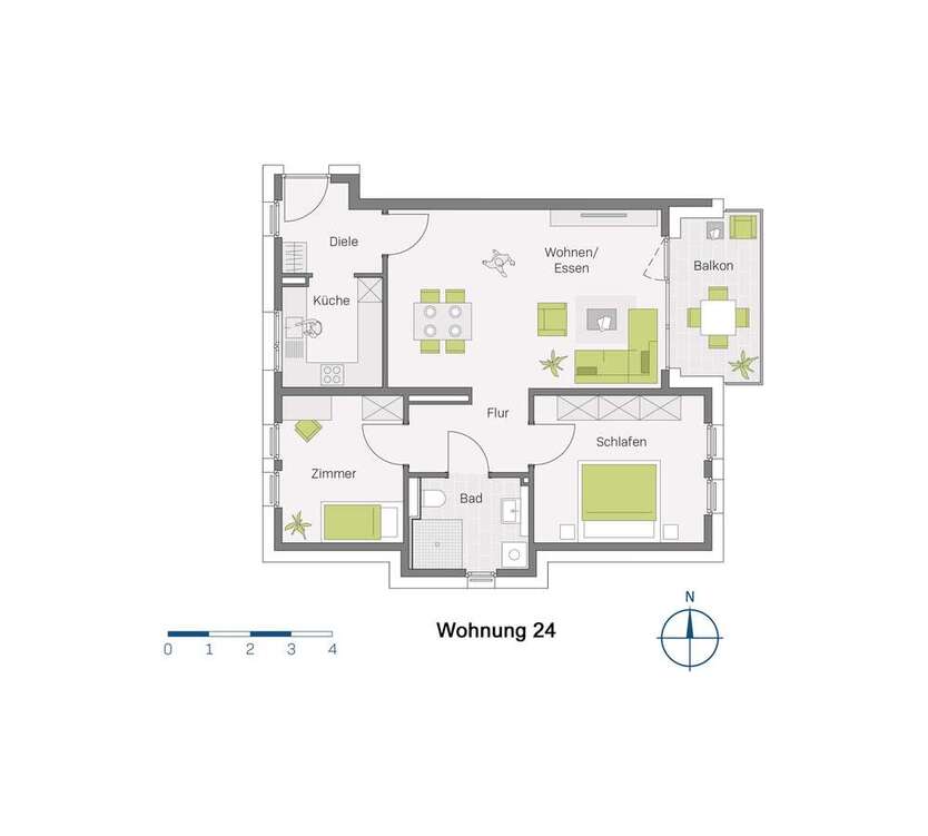 Wohnung zum Kaufen in Müllheim-Niederweiler 458.700 € 80.6 m²