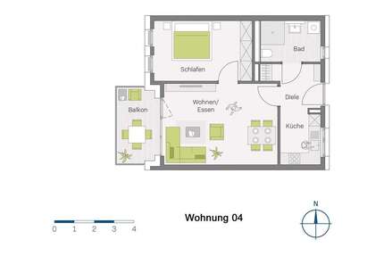 Wohnung zum Kaufen in Müllheim-Niederweiler 328.600 € 59.2 m²