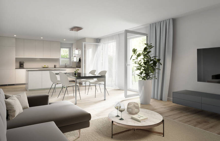 Ihr neues Zuhause in Herdern- 2-Zimmer-Wohnung mit Balkon DG