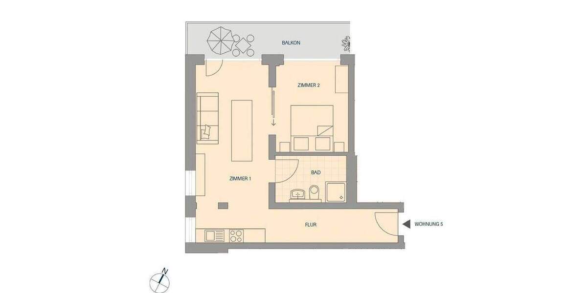 Etagenwohnung Titisee-Neustadt Titisee - 2 Zimmer, 52 m&sup2;, 239.300&euro; | Angebot:24775654