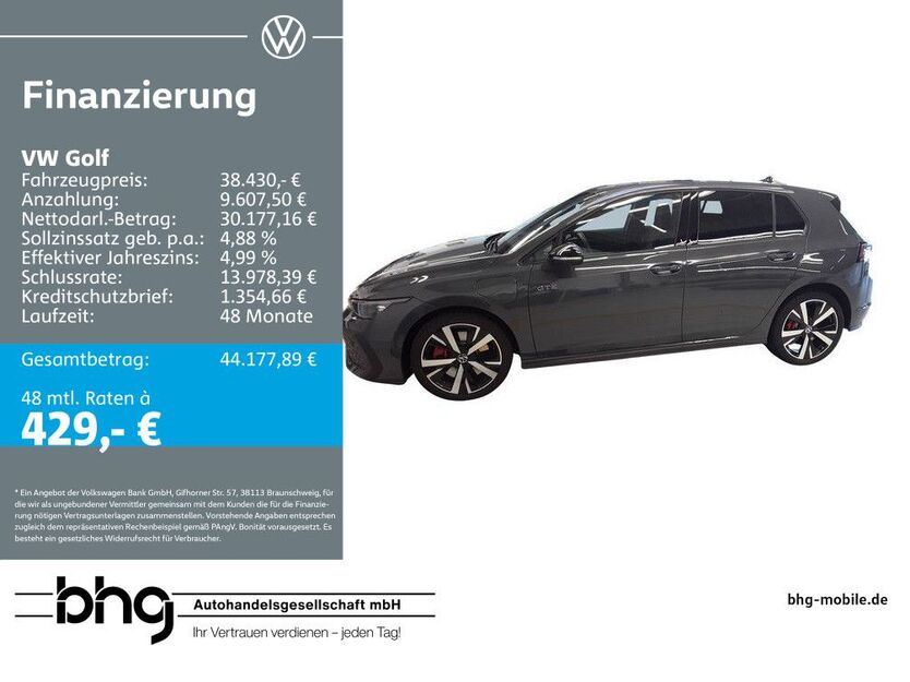 VW Golf 14.943 km 38.430 € Freiburg 79115