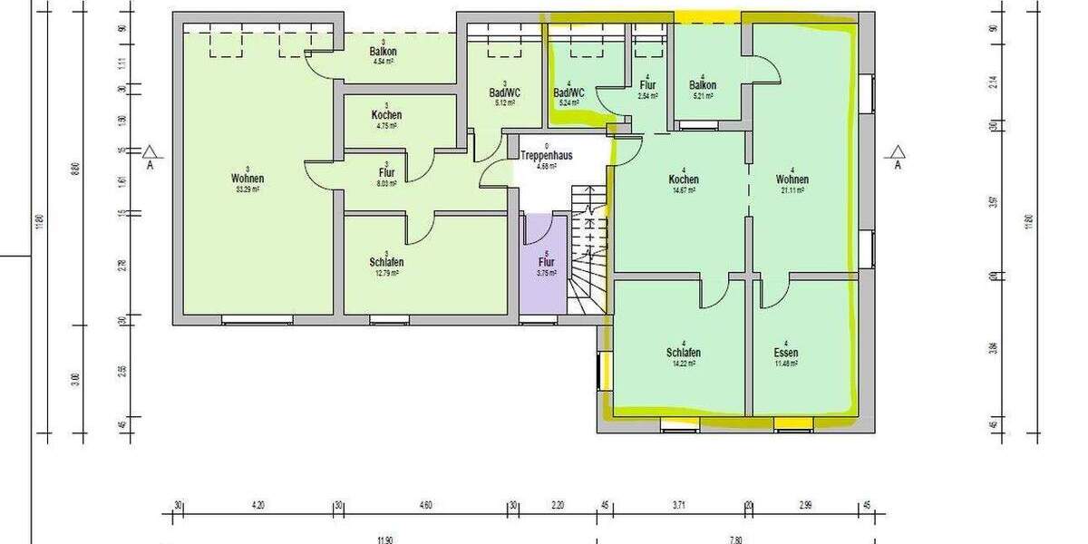 Etagenwohnung Norsingen Norsingen - 3 Zimmer, 71 m&sup2;, 285.000&euro; | Angebot:24792290