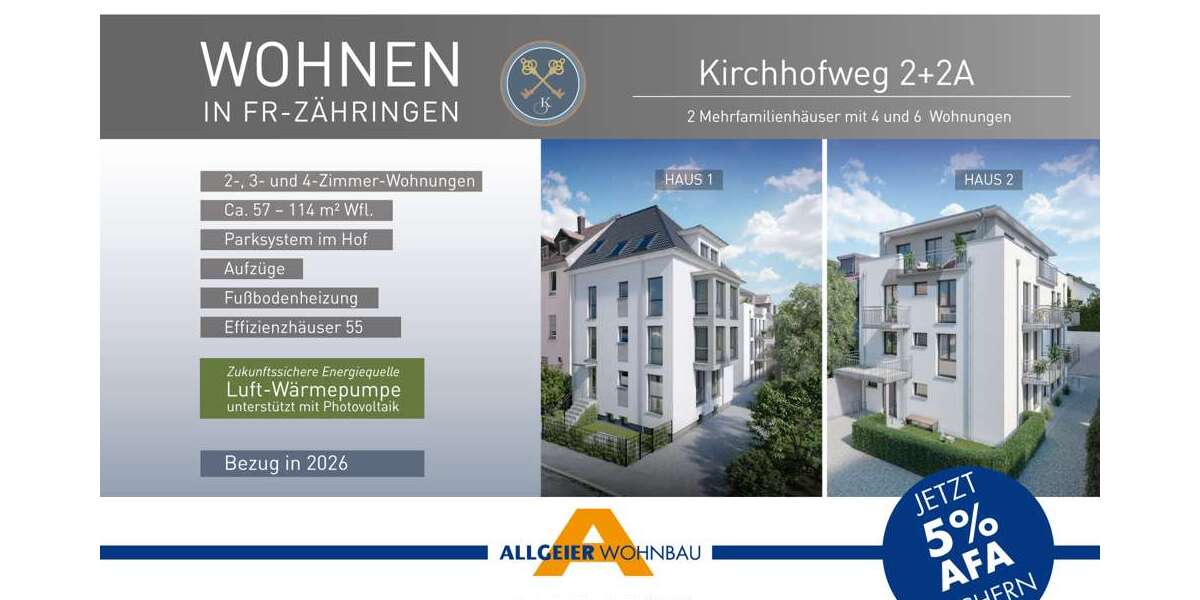 Etagenwohnung Freiburg im Breisgau / Zähringen Zähringen - 3.5 Zimmer, 97 m&sup2;, 950.600&euro; | Angebot:22612857