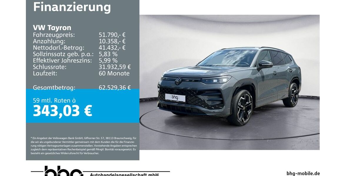 VW Tayron 2.890 km 51.790 &euro; Freiburg 79115