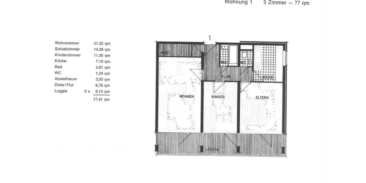 Etagenwohnung Umkirch - 3 Zimmer, 77 m&sup2;, 299.000&euro; | Angebot:27014490