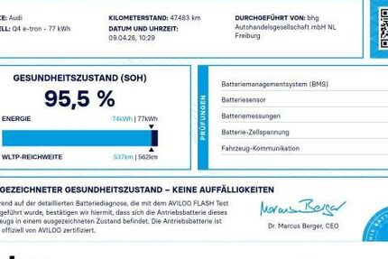 Audi Q4 e-tron 47.483 km 34.830 &euro; Freiburg 79115