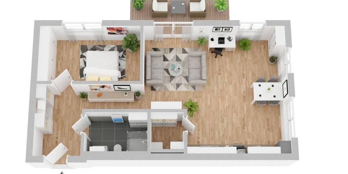 Etagenwohnung Titisee-Neustadt Neustadt - 2 Zimmer, 70 m&sup2;, 371.000&euro; | Angebot:25675010