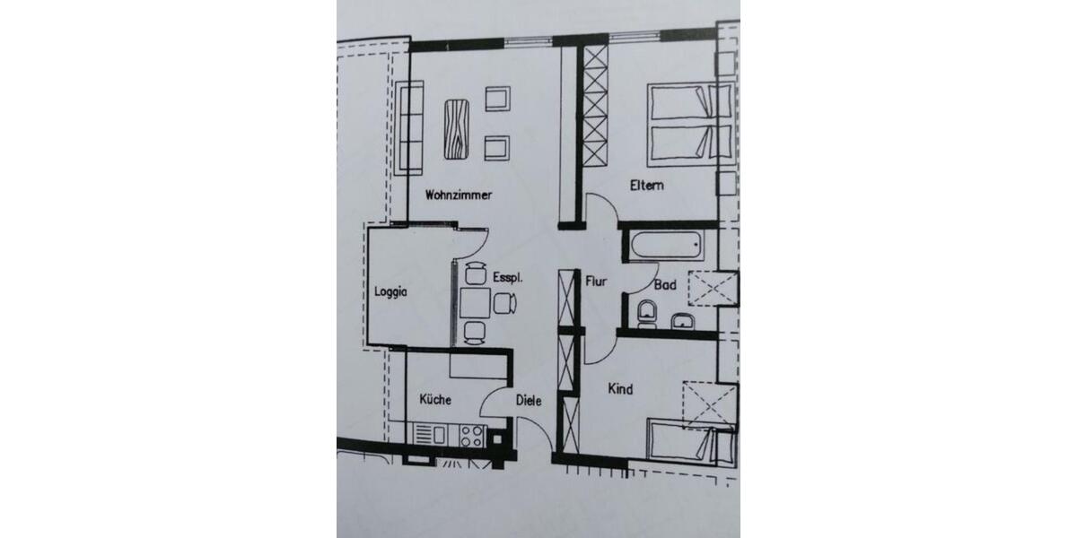 Bezugsfrei in absolut ruhiger Top-Lage in 79189 BK-Kernort 3 zimmer
