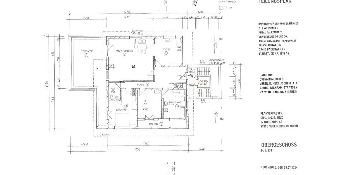 Dachgeschoßwohnung Badenweiler - 2 Zimmer, 111 m&sup2;, 1.600&euro; | Angebot:25539460