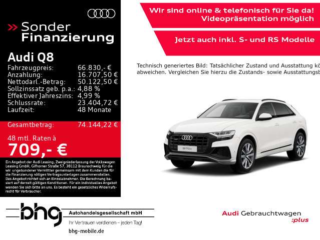 Audi Q8 23.597 km 66.830 € Freiburg 79115