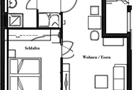 Wohnung Waldkirch Waldkirch (Kernstadt) - 2 Zimmer, 41 m&sup2;, 450&euro; | Angebot:27332150