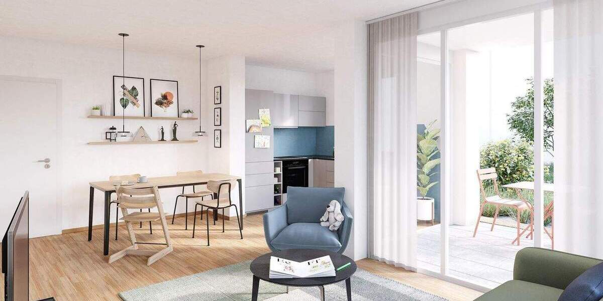 Etagenwohnung Freiburg Haslach - 2 Zimmer, 46 m&sup2;, 351.000&euro; | Angebot:25837696