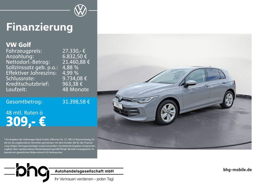 VW Golf 10.550 km 27.330 € Freiburg 79115
