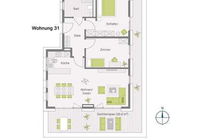Wohnung zum Kaufen in Müllheim-Niederweiler 599.200 € 103.3 m²