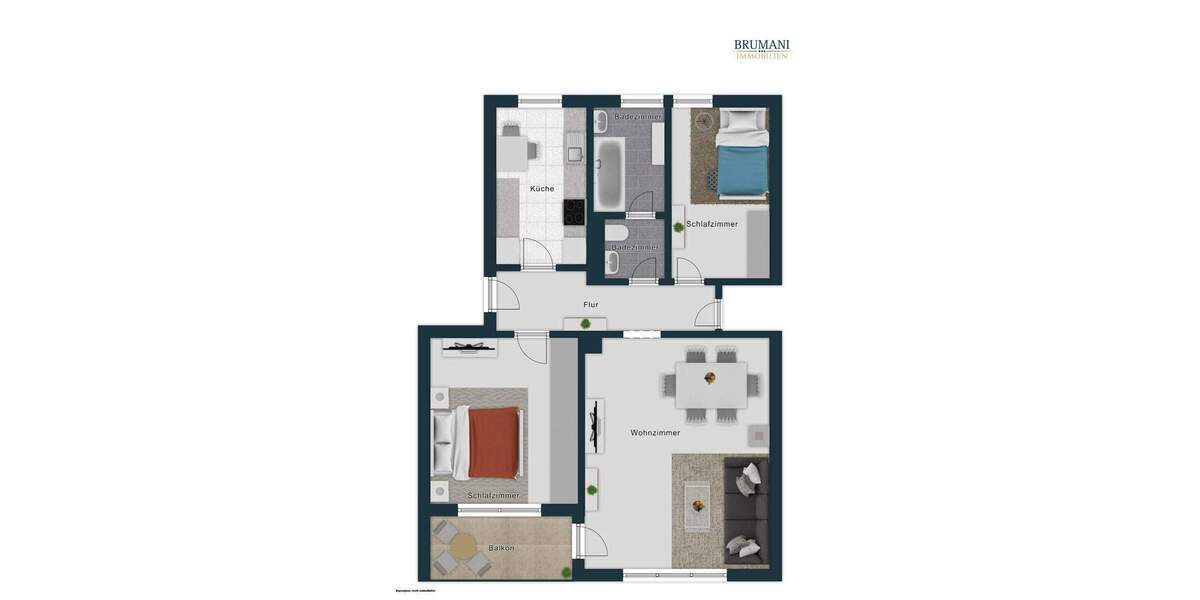 Etagenwohnung Freiburg im Breisgau Landwasser - 3 Zimmer, 76 m&sup2;, 187.000&euro; | Angebot:24498140