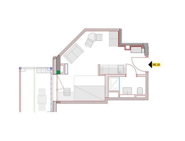 Etagenwohnung Freiburg im Breisgau Altstadt - 1 Zimmer, 23 m&sup2;, 860&euro; | Angebot:24670462