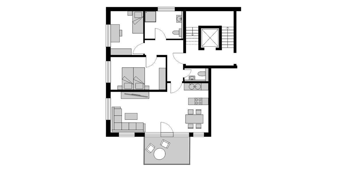 Etagenwohnung Todtnau Hasbach - 3 Zimmer, 85 m&sup2;, 360.000&euro; | Angebot:25669291