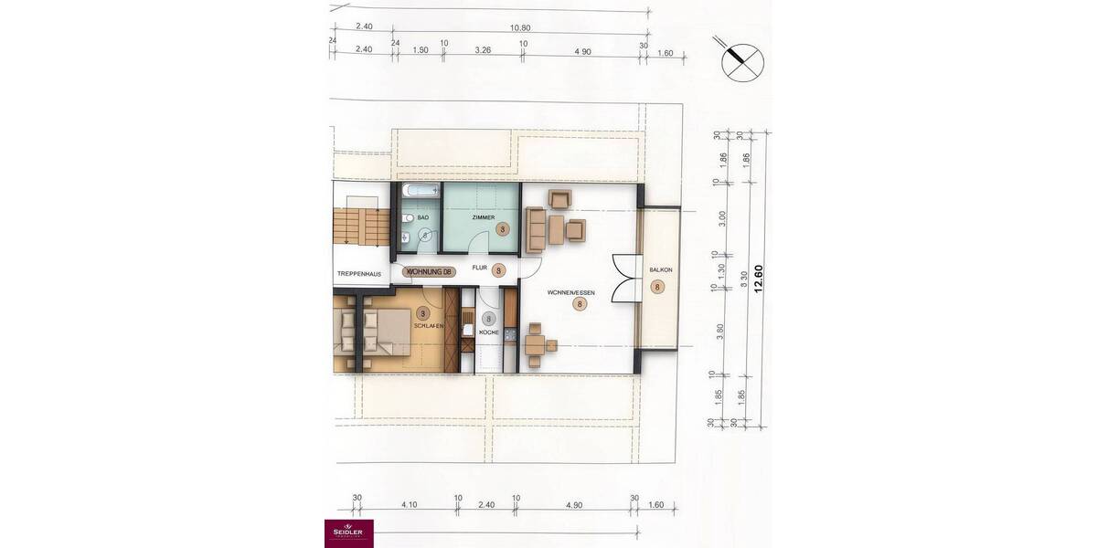 Etagenwohnung Bad Krozingen - 3 Zimmer, 83 m&sup2;, 299.000&euro; | Angebot:26686436