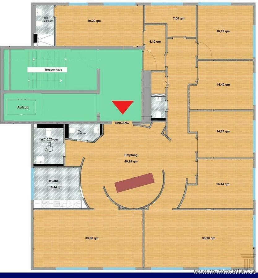 REPRÄSENTATIVE BÜRO- ODER PRAXISFLÄCHE! zimmer