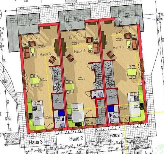 Terrassenwohnung Müllheim - 1 Zimmer, 50 m&sup2;, 269.000&euro; | Angebot:24044195