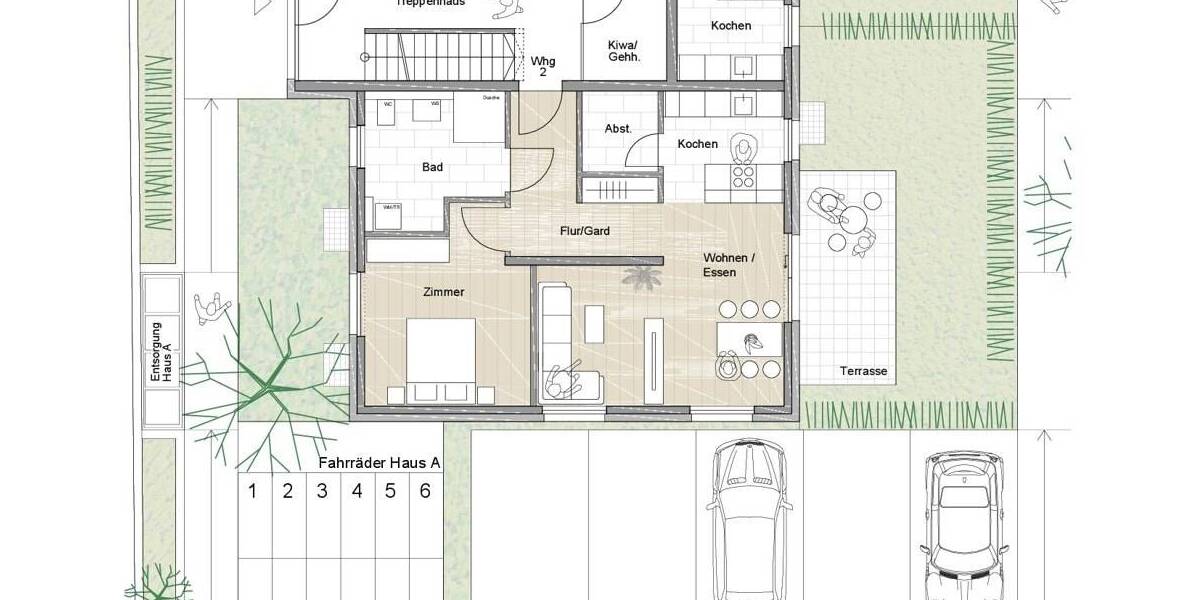 Etagenwohnung Bad Krozingen Tunsel - 2 Zimmer, 73 m&sup2;, 402.500&euro; | Angebot:26419994