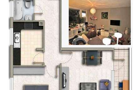 Wohnung zum Mieten in Freiburg 1.000 € 57 m² 2 zimmer