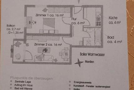 Wohnung Freiburg im Breisgau Haslach - 2 Zimmer, 48 m&sup2;, 240.000&euro; | Angebot:23791805
