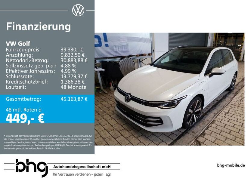 VW Golf 6.593 km 39.330 € Freiburg 79115