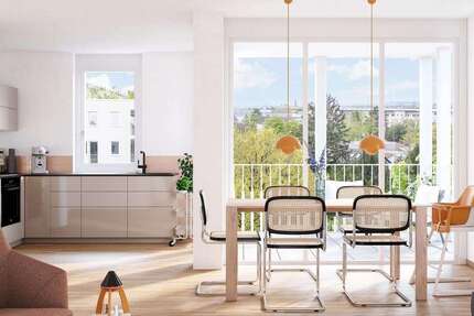 Wohnung Freiburg Haslach - 2 Zimmer, 54 m&sup2;, 419.000&euro; | Angebot:27143932