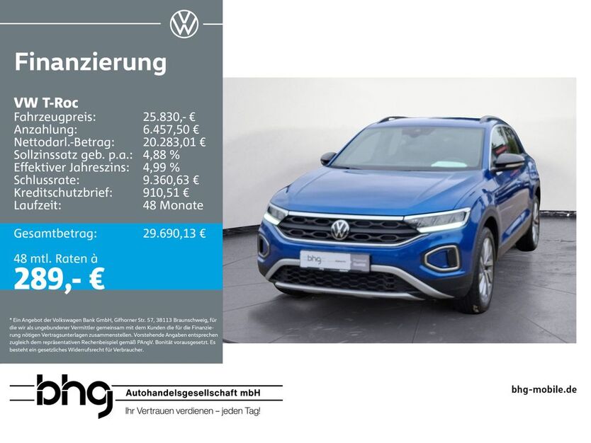 VW T-Roc 25.195 km 25.830 € Freiburg 79115