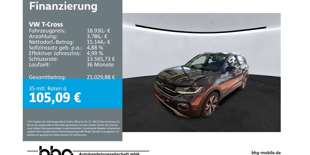 VW T-Cross 39.111 km 18.360 &euro; Freiburg 79115