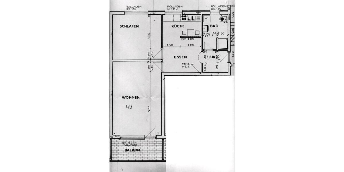 Etagenwohnung Emmendingen - 2.5 Zimmer, 73 m&sup2;, 265.000&euro; | Angebot:27046374
