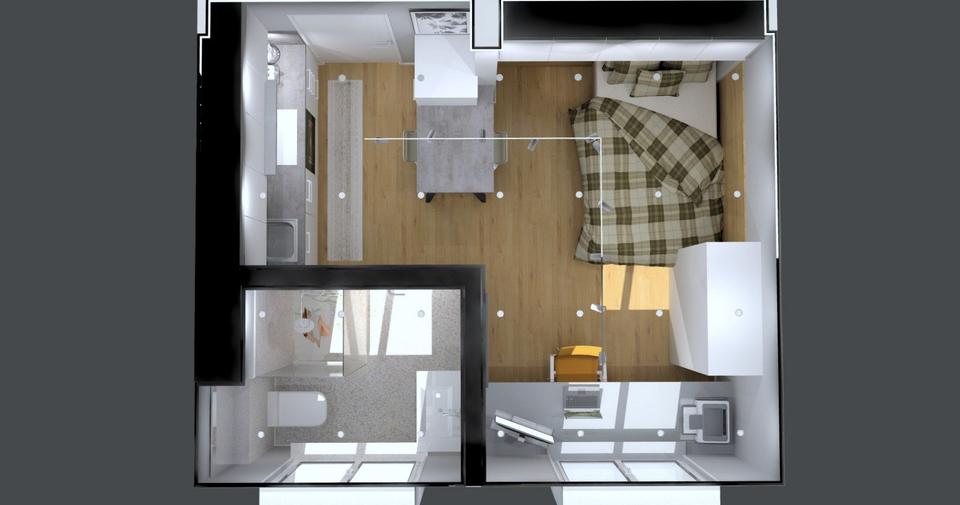 Etagenwohnung Teningen - 1 Zimmer, 20 m&sup2;, 700&euro; | Angebot:24487533