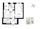 Etagenwohnung Freiburg Haslach - 2 Zimmer, 44 m&sup2;, 342.000&euro; | Angebot:25850688