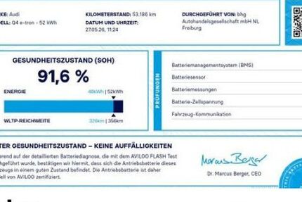 Audi Q4 e-tron 53.186 km 25.930 &euro; Freiburg 79115