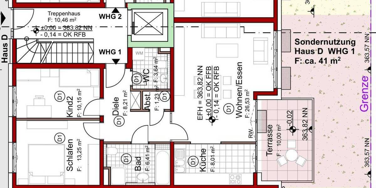 Etagenwohnung Elzach - 3 Zimmer, 79 m&sup2;, 365.000&euro; | Angebot:26639585