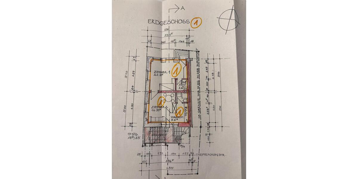 Erdgeschoßwohnung Sulzburg - 2 Zimmer, 50 m&sup2;, 135.000&euro; | Angebot:26465418
